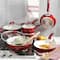 Kenmore® Arlington 12-Piece Metallic Red Aluminum Ceramic-Coated Nonstick Cookware Set